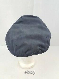 US Army Air Force Officer Visor Hat Cap w Badge Crusher Air Corps