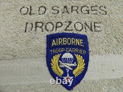 US Army Air Force Patch Airborne Troop Carrier on Felt- WW2
