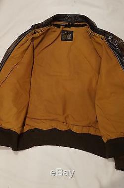 US Army Air Force USAAF A-2 Leather Bomber Flight Jacket Avirex