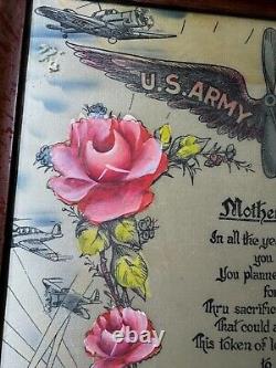 US Army Air Forces Kresler Field Mother And Dad- Token of Love Artwork -Framed