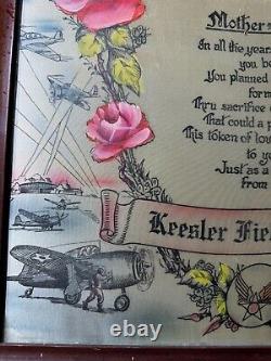 US Army Air Forces Kresler Field Mother And Dad- Token of Love Artwork -Framed