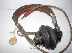 US Army Air Forces Receiver ANB-H-1 Shure Western Electric Pilot Headset WW2