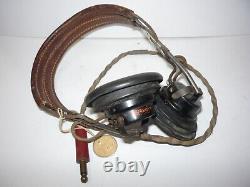 US Army Air Forces Receiver ANB-H-1 Shure Western Electric Pilot Headset WW2