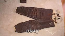 US Army Air Forces WWII Leather Flight Suit Pants