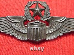 US Army Air force wing AAF Command Pilot Wing Full Size PB sterling Meyers #8