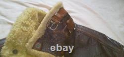 US Army AirForce Original B-3 Flight Jacket With parts replacement WW2 Military