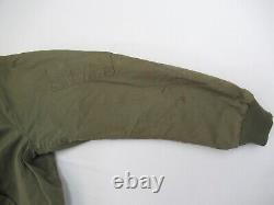 US Army B15 Jacket Mens M L Vintage Chin Strap Talon Fur Lined Air Force Bombe