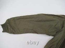 US Army B15 Jacket Mens M L Vintage Chin Strap Talon Fur Lined Air Force Bombe