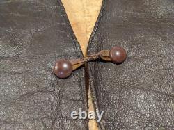 US Army Vest Mens 42 WWII Type A-3 Leather Shearling Lined Air Force Vintage
