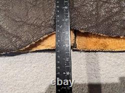 US Army Vest Mens 42 WWII Type A-3 Leather Shearling Lined Air Force Vintage