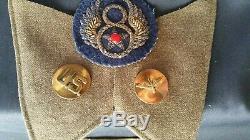 US MILITARIA WW2 US 8th Army Air Force AAF Lot with Theater-Made Bullion Insignia