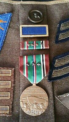 US MILITARIA WW2 US 8th Army Air Force AAF Lot with Theater-Made Bullion Insignia