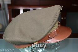 US WW2 Army USAAF Air Force Officer's Crusher Style SILVERWOODS! Visor Hat Cap