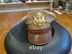 USAAF Army Air Force FLIGHTER Real Crusher Visor Hat Cap