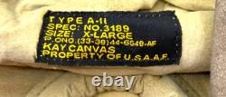 USAAF Army Air Forces Pilot's TYPE A-11 Leather Flying Helmet Brown XL