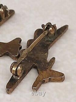USAAF Boeing B-29 Superfortress & B-17 Flying Fortress Army Air Forces WWII Pins