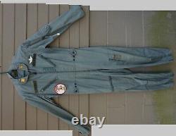 USAF Army Flying Coveralls w ident, Mohawk patch, Medium Long (@b rack @#$%)