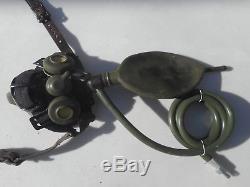 USAF US Army 8-8 Oxygen Mask New Condition Date Unknown With Leather Straps