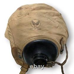 USAF WW 2 WWII Army AIR Force Type AN-H-15 Pilot Helmet Cap & Communicator