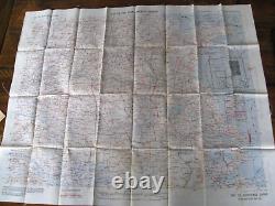 USMC USMC WW II Marines Army Navy Air Force Original cloth Map World War Two