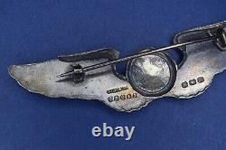 Uber Rare JR Gaunt STERLING hallmarked WW2 Observer Wing US Army Air Force/Corps