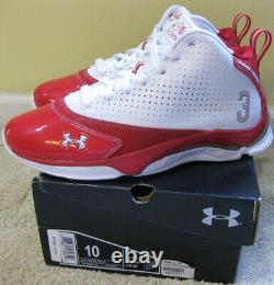 Under Armour Prototype II 2 Double Nickel PE Shoes White Red Curry Lebron Men 10