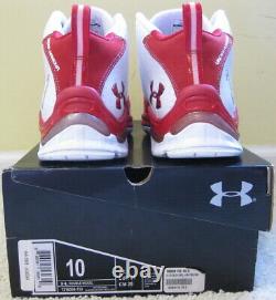 Under Armour Prototype II 2 Double Nickel PE Shoes White Red Curry Lebron Men 10