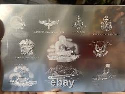 United Stated Navy US Army Air Force Steel Intaglio Engraving Printing Plate