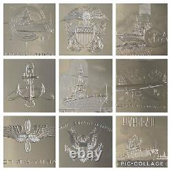 United Stated Navy US Army Air Force Steel Intaglio Engraving Printing Plate