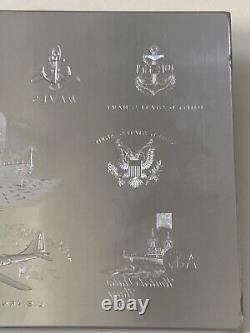 United Stated Navy US Army Air Force Steel Intaglio Engraving Printing Plate