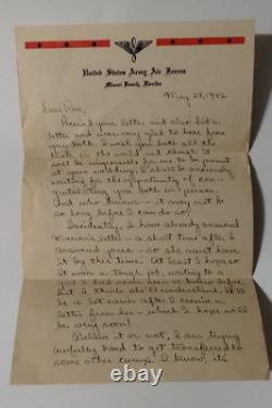 United States Army Air Forces May 28, 1942 Humorous Letter From Training Facilit