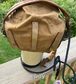 United States Army Air Forces Summer Flying Pilot Helmet AN-H-15 RARE HEADSET