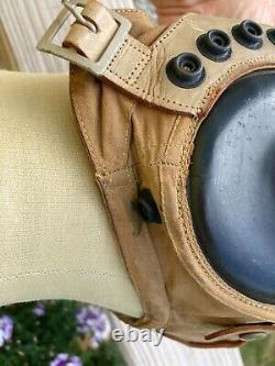 United States Army Air Forces Summer Flying Pilot Helmet AN-H-15 RARE HEADSET