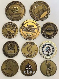 United States Military 11 Tokens/Medals- Army, Navy, Air Force, Coast Guard's