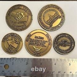 United States Military 11 Tokens/Medals- Army, Navy, Air Force, Coast Guard's