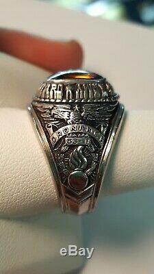United States Navy Ring, USMC and Air Force, Army National Guard Ring VERY NICE