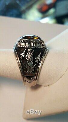 United States Navy Ring, USMC and Air Force, Army National Guard Ring VERY NICE