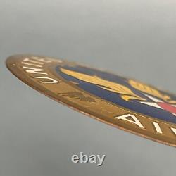Unmounted Deadstock WWII US Army Air Force Insignia Equipment Metal Brass Plaque
