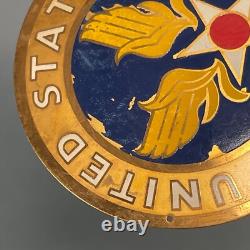 Unmounted Deadstock WWII US Army Air Force Insignia Equipment Metal Brass Plaque