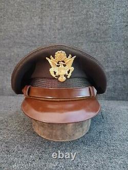 Us Army Air Force Original Officer's 50 Mission Crusher Crush Cap Wwii Class A