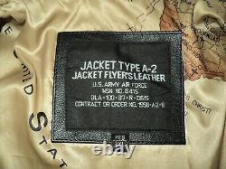 Us Army Air Force Type A-2 Flyer's Leather Jacket 2xlg / Xxlg Regular