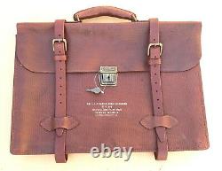 Us Army Air Force Type A-4 Leather Navigator Briefcase