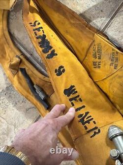 Us Army Air Force Ww2 Vest Life Preserver Type B-4 Sept 21 1943 Named S S Weiner