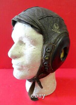 Us Army Air Forces Pilots Type A-11 Leather Flying Helmet