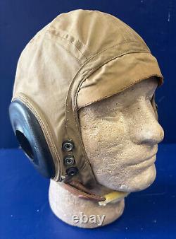 Us Army Air Forces Type An-h-15 Summer Flying Helmet- Size Extra Large