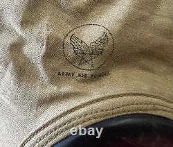 Us Army Air Forces Type An-h-15 Summer Flying Helmet- Size Extra Large