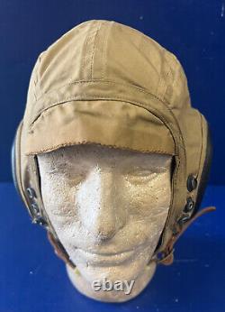 Us Army Air Forces Type An-h-15 Summer Flying Helmet- Size Extra Large