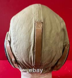 Us Army Air Forces Type An-h-15 Summer Flying Helmet- Size Extra Large