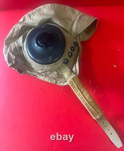 Us Army Air Forces Type An-h-15 Summer Flying Helmet- Size Extra Large