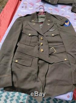 Us Army Air Forces Usaaf Aac Officers Od Wool Gabardine Dress Jacket Coat 46l